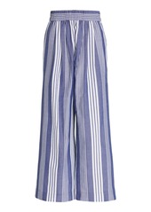 Mara Hoffman - Women's Paloma Striped Cotton-Blend Wide-Leg Pants - Stripe - Moda Operandi