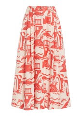 Mara Hoffman - Women's Tulay Printed Woven-Hemp Maxi Skirt - Multi - Moda Operandi