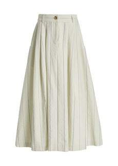 Mara Hoffman - Women's Tulay Stripe Cotton-Linen Maxi Skirt - Stripe - Moda Operandi