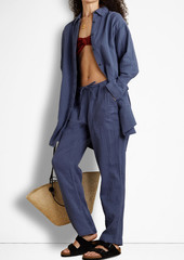 Mara Hoffman - York crinkled cotton pants - Blue - XS