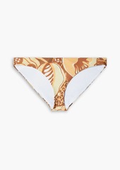 Mara Hoffman - Zoa printed low-rise bikini briefs - Brown - S