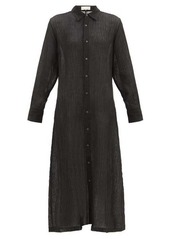 Mara Hoffman Cinzia crinkled organic linen-blend shirt dress
