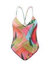 Mara Hoffman Emma tropical-print scoop-back swimsuit