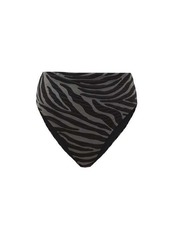 Mara Hoffman Imina zebra-jacquard recycled-fibre bikini briefs