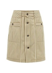 Mara Hoffman Lici patch-pocket striped midi skirt