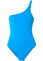 Mara Hoffman Woman Cher One-shoulder Swimsuit Light Blue