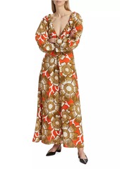Mara Hoffman Ophelia Floral V-Neck Maxi Dress