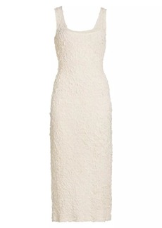 Mara Hoffman Sloan Textured Sleeveless Column Midi-Dress