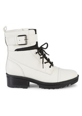 Marc Fisher Bristyn Leather Combat Boots