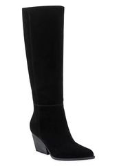 Marc Fisher Challi 50MM Suede Low-Heel Tall Boots