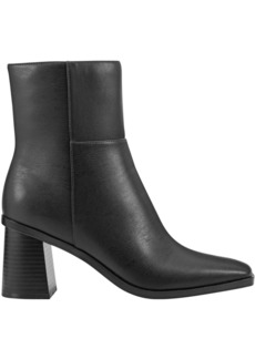 Marc Fisher Dairey 2 Womens Faux Leather Square Toe Booties