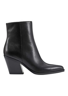 Marc Fisher Fabina Bootie In Black Leather