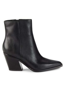 Marc Fisher Fabina Point Toe Leather Ankle Boots