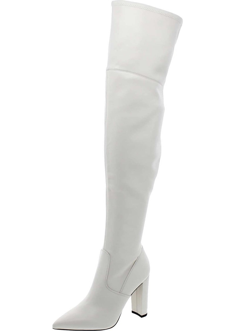 Marc Fisher Garalyn2 Womens Faux Leather Pointed Toe Over-The-Knee Boots