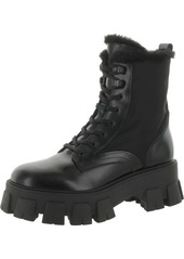 Marc Fisher Happier Womens Leather Lace-Up Combat & Lace-up Boots
