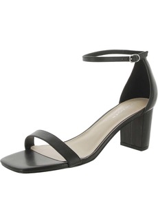 Marc Fisher Jaron Womens Leather Ankle Strap Heels