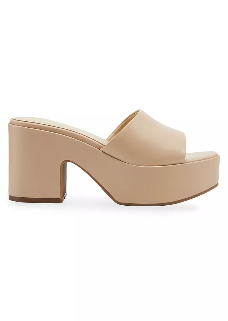 Marc Fisher Leather Platform Mules