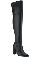 Marc Fisher Lezli Womens Faux Leather Tall Thigh-High Boots
