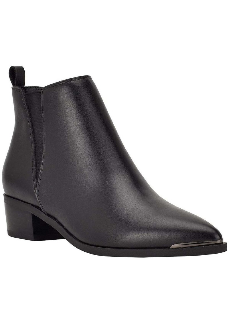 Marc Fisher Mady2 Womens Faux Leather Pointed Toe Ankle Boots