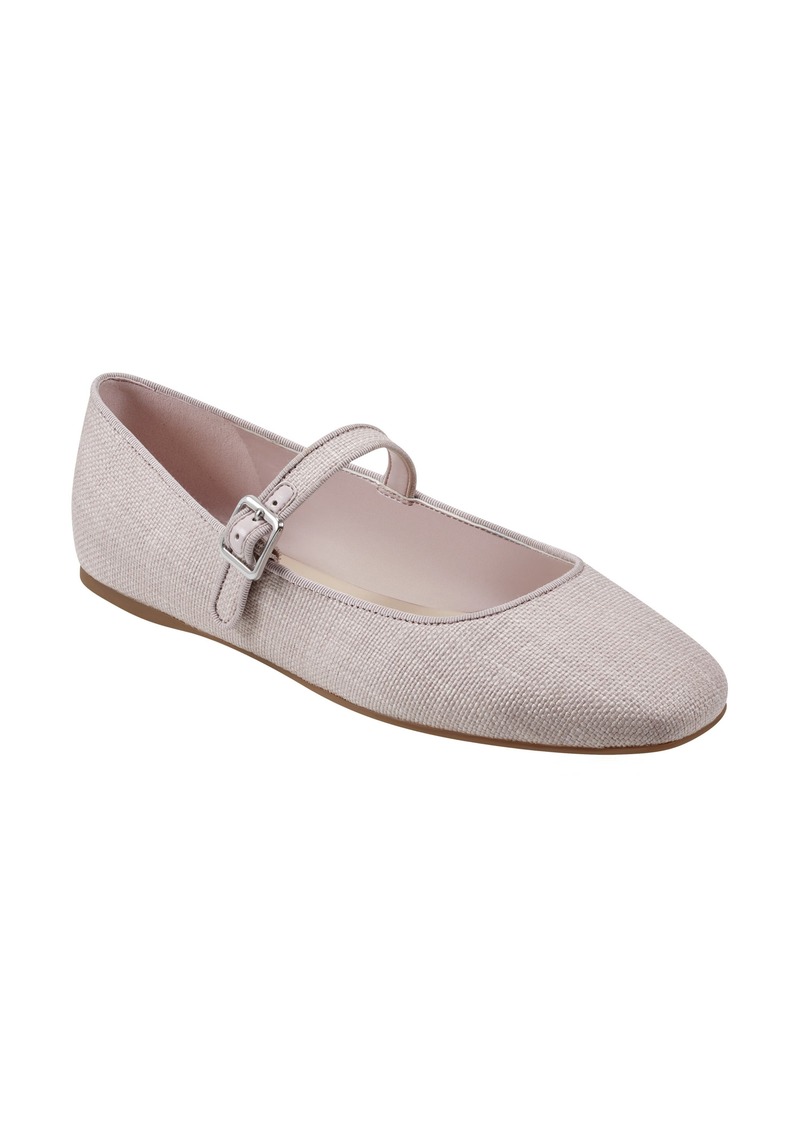 Marc Fisher LTD Lailah Woven Mary Jane Flat in Medium Pink 660 at Nordstrom Rack
