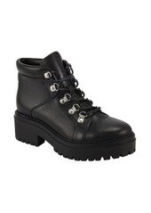 Marc Fisher LTD Nula Hiking Boot in Black Leather at Nordstrom