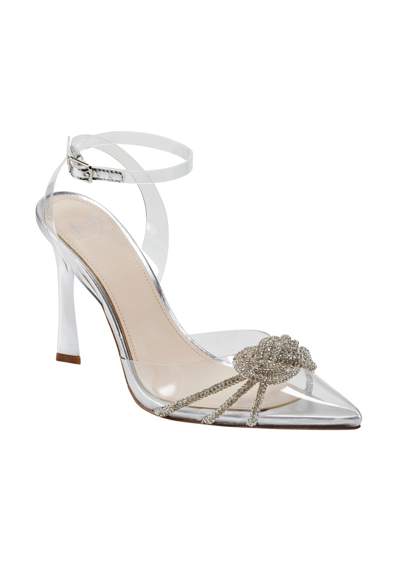 Marc Fisher LTD Samira Crystal Pointed Toe Pump in Clear at Nordstrom Rack