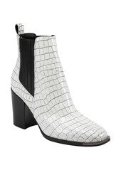 Marc Fisher LTD Taline Croc-Embossed Square Toe Boot (Women)