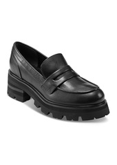 Marc Fisher Ltd. Women's Latika Almond Toe Platform Loafers