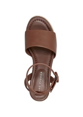 Marc Fisher Ltd Women's Palyca Block Heel Open Toe Dress Sandals - Brown Leather