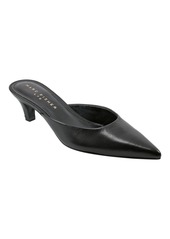 Marc Fisher Ltd Women's Rosa Pointy Toe Slip-On Dress Mules - Black Leather