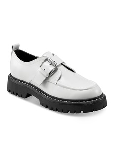 Marc Fisher Ltd. Women's Tarla Almond Toe Buckled Platform Loafers