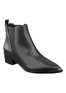 Marc Fisher Ltd Women's Yale Pointy Toe Chelsea Booties - Black Leather