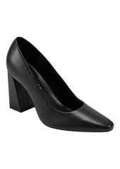 Marc Fisher Ltd Women's Yalina Slip-On Block Heel Dress Pumps - Light Natural Leather