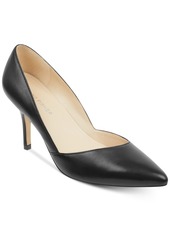 Marc Fisher Women's Tuscany Slip On Stiletto Dress Pumps - Black Faux Suede