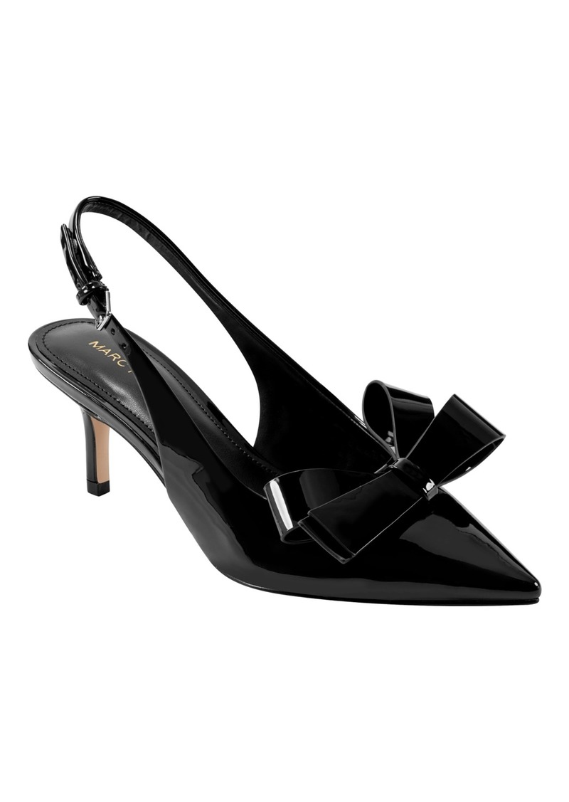 Marc Fisher Women's Allon Pointy Toe Dress Slingback Pumps - Black