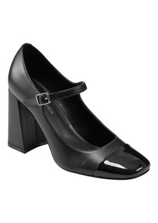 Marc Fisher Women's Charine Square Toe Block Heel Dress Pumps - Black