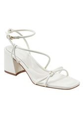 Marc Fisher Women's Gurion Square Toe Strappy Block Heel Sandals - Light Natural