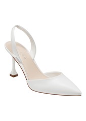 Marc Fisher Women's Hadya Pointy Toe Stiletto Dress Pumps - White/Black