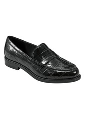 Marc Fisher Women's Ilithia Slip-on Dress Penny Loafers - Black Croco