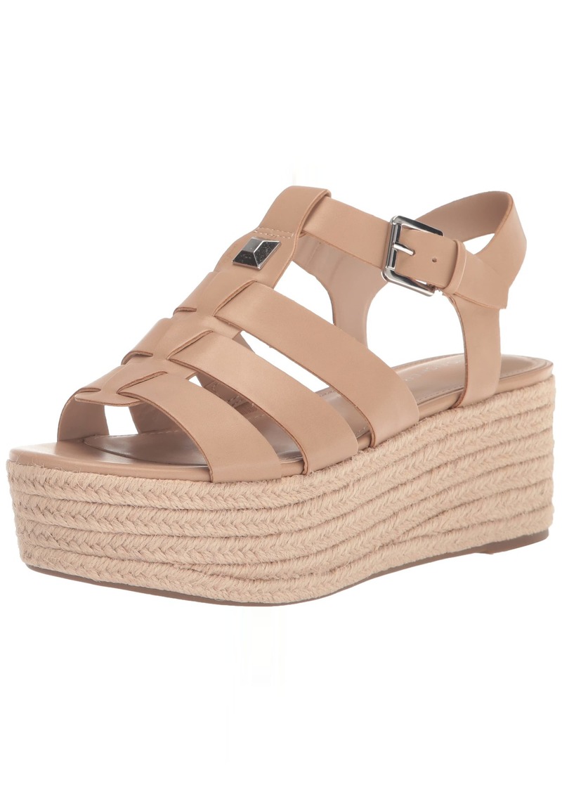 Marc Fisher Women's JENILA Wedge Sandal LITE Latte 0