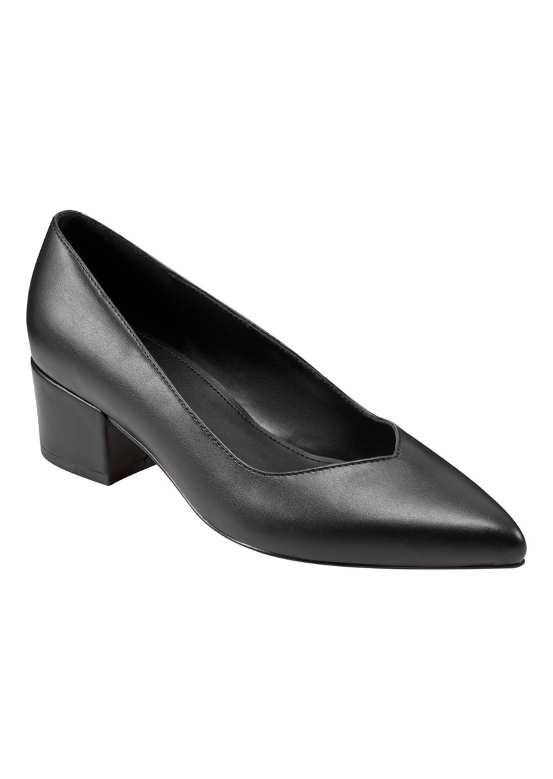 Marc Fisher Women's Labore Slip-On Block Heel Dress Pumps - Black