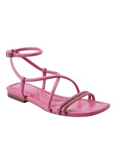 Marc Fisher Women's Lakity Strappy Square Toe Flat Sandals - Pink