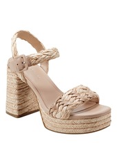 Marc Fisher Women's Seclude Woven Platform Block Heel Dress Sandals - Light Natural