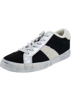 Marc Fisher Mello Womens Leather Faux Fur Casual and Fashion Sneakers