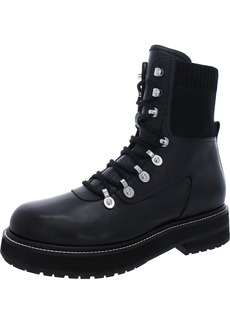 Marc Fisher Mlelwa Womens Leather Casual Combat & Lace-up Boots