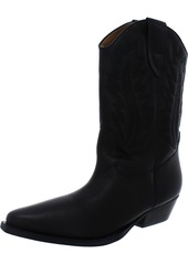 Marc Fisher Natara Womens Leather Mid-Calf Cowboy, Western Boots