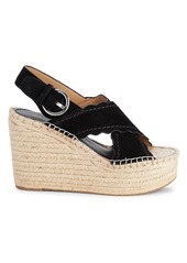 Marc Fisher Pino Sport Tamarin Suede Espadrille Slingback Wedge Sandals