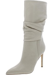 Marc Fisher Romy Womens Leather Pointed Toe Mid-Calf Boots