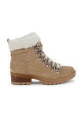 Marc Fisher Shearling-Trim Suede Winter Boots
