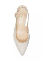 Marc Fisher Textile & Leather Slingback Pumps